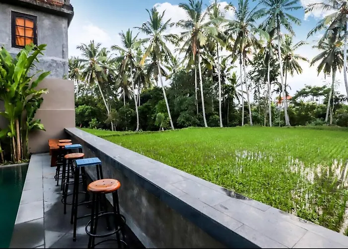 Pensión Harmony House R1 - Rice Field View, 2 Min Center - Shared Pool Ubud